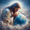 Jesus - 11CT Stamped Cross Stitch - 40*40cm