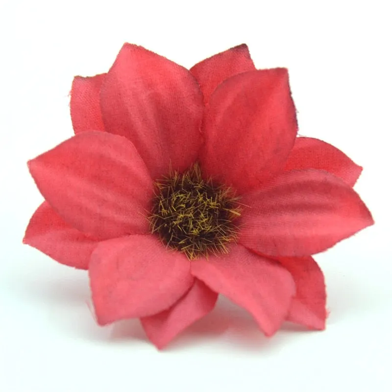 30pcs  Cheap 5.5cm Mini Gerbera Artificial Rose Rose Flower Head  Wedding Decoration DIY Wreath Accessories Craft Fake Flowers