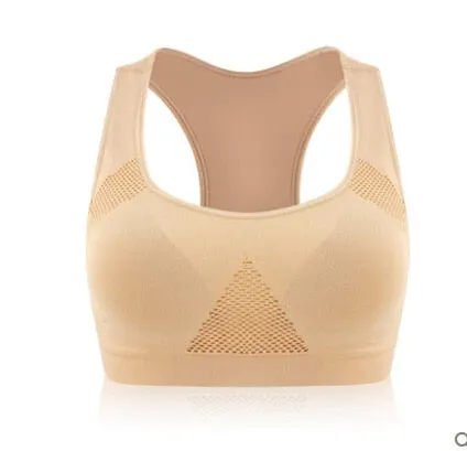 VEAMORS Absorb Sweat Seamless Sports Bras, Women Wirefree Padded Yoga Bra Underwear ,Athletic Vest Fitness Running Tank Tops