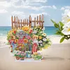 >SALE<Acrylic Fence Bench Desktop Diamond Painting Art Kits for Home Office Decor