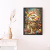 Diamond Painting-DIY Full Round Drill Flower Dog(40*60CM)