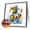 Minions-Peinture diamant perceuse ronde-40*40cm