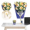 Floral Thank You Card 3D Pop Up Card for All Occasion (Daffodils)