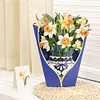Floral Thank You Card 3D Pop Up Card for All Occasion (Daffodils)