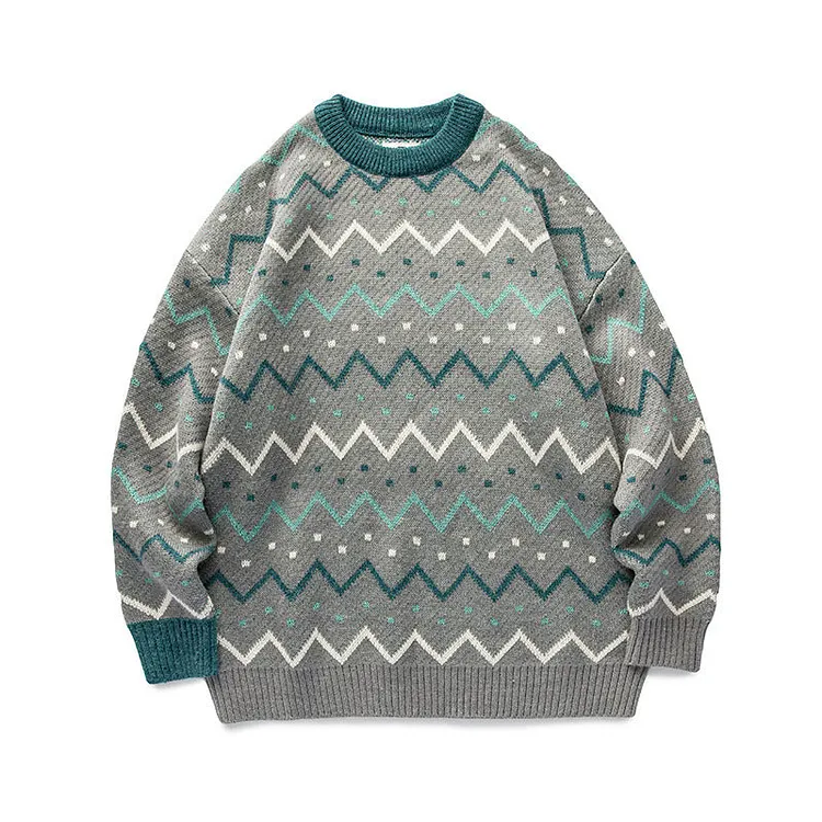 Men Pullover Sweaters Men's Sweater Men's Autumn and Winter Neutral Loose Pullover Sweater