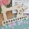 Wooden Hollow Cross Stitch Thread Board Embroidery Thread Organizer Plate