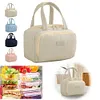 Quilted Insulated Food Container Water-Resistant Lightweight Lunch Bags for Work