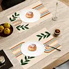 2Pcs Artistic Pattern Diamond Painting Placemat DIY Art Placemat for Table Decor