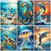 (Multi-Style) Marine Life-11CT Stamped Cross Stitch  40*50cm/15.75*19.69in