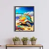 >SALE<5D DIY Full Round Drill Diamond Painting Kit Beach Turtle Decoration (sz4244)