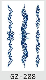 Temporary Tattoos Stickers Geometry Flower Snake Scorpion Juice Ink Lasting Waterproof Arm Chest Waist Hip Realistic Fake Tatoo