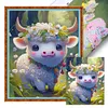 >SALE<Full Embroidery Eco-cotton Thread 11CT Printed Zodiac Ox Cross Stitch 40x50cm