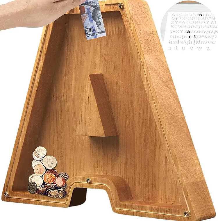 🔥Piggy Bank-Wood Gift For Kids 