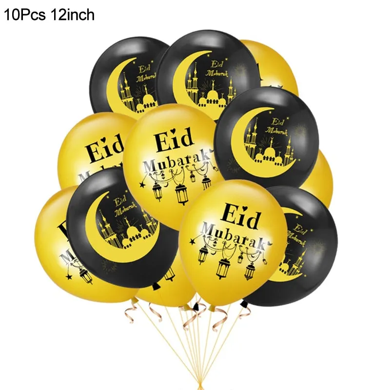 Wooden EID Mubarak Decoration Ramadan Mubarak Ornaments Islamic Muslim Pendant Eid Al Adha Party Supplies Ramadan Kareem Gifts
