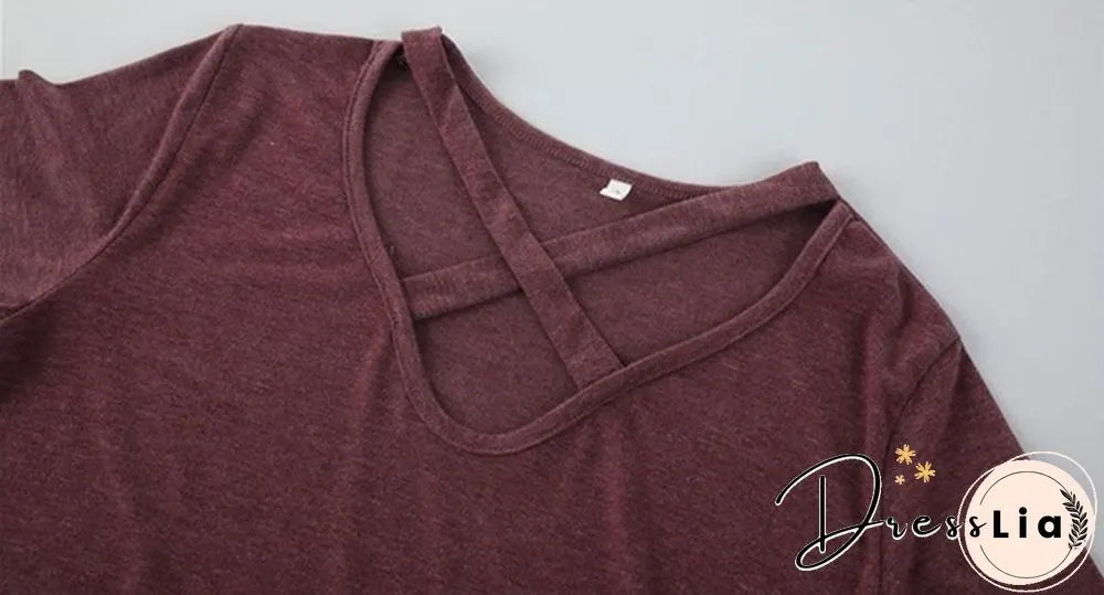 Women Spring Summer Fashion Long Sleeve Tops Black Casual Knitted Sweater Dresses Ladies Fashion Loose Mini Dress Pure Color Cotton Shirt Sexy Deep V-Neck Slim Fit Waist Bodycon Club Wear Knit Slit Party Robe Chic FemmeT-shirt