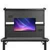 [US Local Warehouse] Desktop Shelving System with Monitor Stands Computer Accessories Clamp On Desk Organizer Shelf 51 X 34 Inch for Office Supplies Dorm Home Decor
