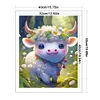 >SALE<Full Embroidery Eco-cotton Thread 11CT Printed Zodiac Ox Cross Stitch 40x50cm