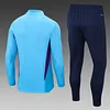 2022 Argentina Half-Pull Training Suit Blue Jersey Set love fball