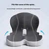 Memory Foam L-Shaped Integrated Seat Cushion with Lumbar Support Sitting Pillow