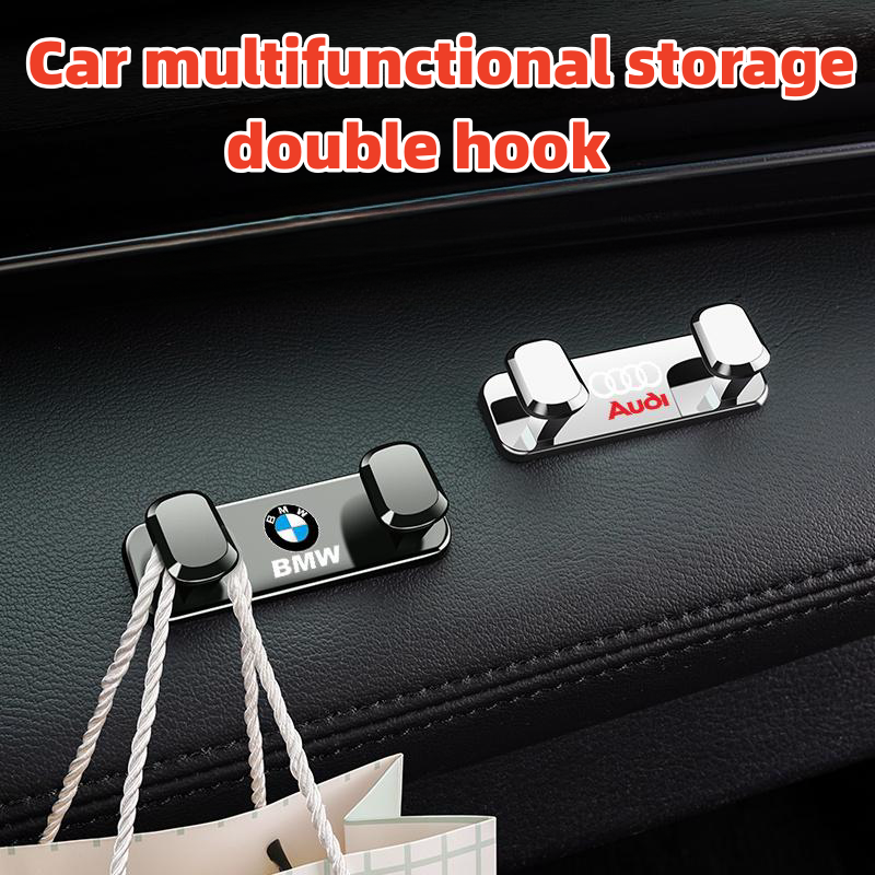 Car Multi-Functional Metal Double Hook (2PCS)