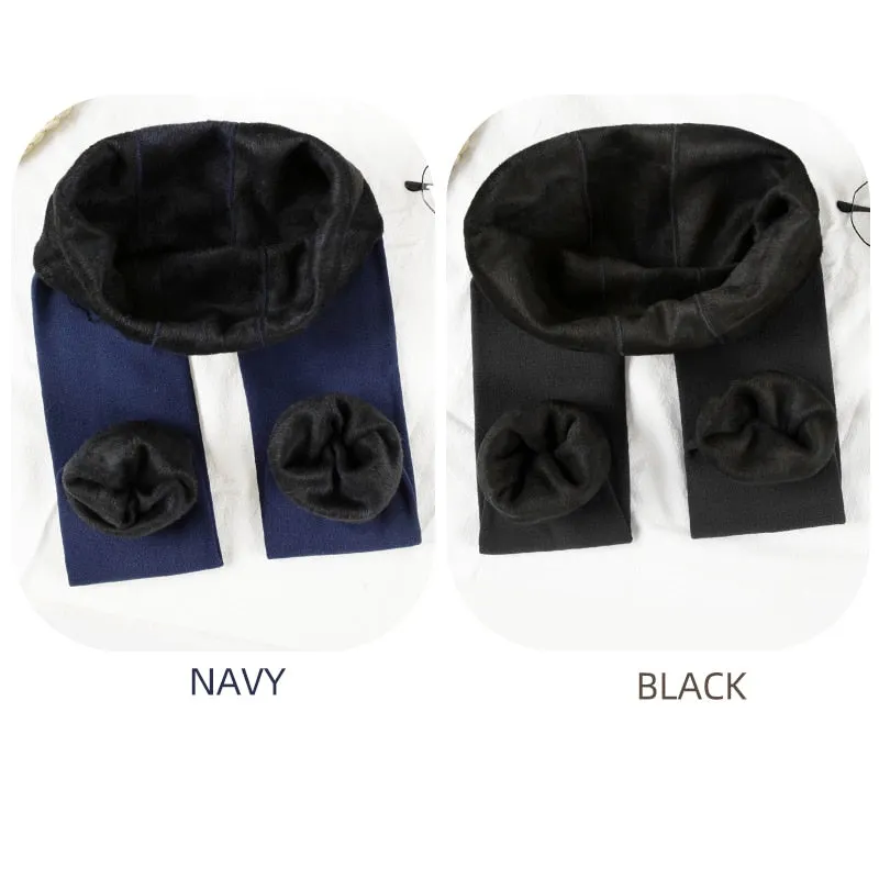 ATHVOTAR 2 Pcs Winter Warm Leggings Women Velvet Thick Leggings Push Up High Waist Skinny Thermal Leggings Women