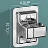 Adjustable Punch-Free Shower Head Holder Bathroom Fixture Accessories Wall-Mounted Shower Bracket Lotus Pod Fixed Wall Base