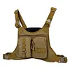Sports Chest Bag Adjustable Shoulder Strap Front Running Vest Bag for Men Women
