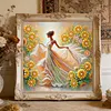 Sunflower Girl-Partial Special Shaped Diamond painting 30*30CM