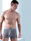 Men's Seamless Modal Boxer Briefs With Organic Latex Support Cup