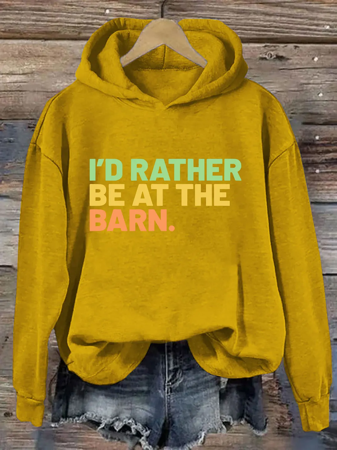 I'd Rather Be At The Barn Hoodie