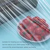 Cling Film Dispenser with Cutter Refillable Plastic Wrap Organizer for Kitchen