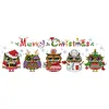Partial Cross Stitch Kits Christmas Owl 14CT Counted DIY Home Decorations(Brand)