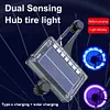 Solar LED Colorful Bike Wheel Light USB Rechargeable Smart Sensing Spoke Light