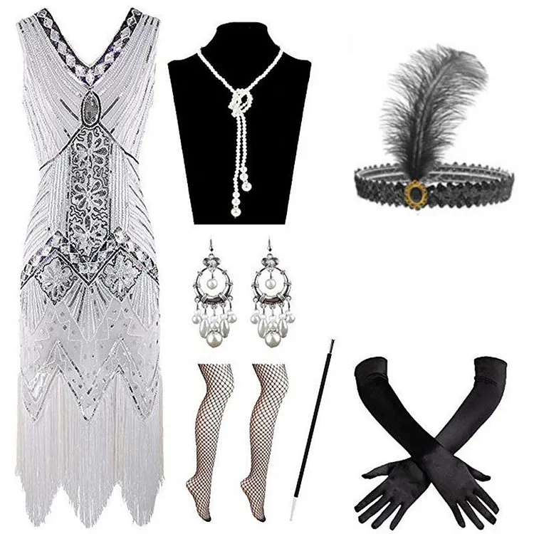 The Great Gatsby Dresses Dress Heavy Industry Beads Sequined Tassel Dress