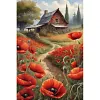 (US Local)Poppy-11CT Stamped Cross Stitch Kit(40x60cm)