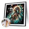 (US Local)Paint By Numbers Kit On Canvas DIY Oil Art Girl Picture Home Wall Decor40x40cm