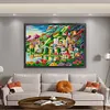 (US Local)Town-14CT Stamped Cross Stitch Kit(82x61cm)