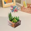 6Pcs Flower HummingbirdDIY Diamond Painting Kits Garden Stakes Diamond Art Kits