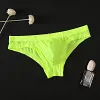 Low-waist ice silk transparent sexy U-convex briefs