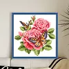 Butterfly - Partial Embroidery 9CT Stamped Cross Stitch Bead Embroidery - 27*27CM