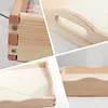 (US Local)Wooden Peach Blossom Peacock 5D DIY Diamond Painting Tray Art Craft with Handle