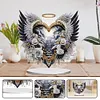 Acrylic Special Shaped Double Sided Effect Gate of Heaven Rose Wings Diamond Painting Desktop Decoration Rhinestones Ornament Kit