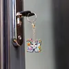 (US Local)PET Double Sided Special Shaped Easter Alphabet DIY Diamond Painting Keychain