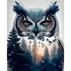 Owl - 11CT Stamped Cross Stitch - 40*50cm