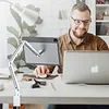 Magnetic iPad Pro 11 Pro 12.9 Stand, Foldable Arm Premium Tablet Stand for Working and Drawing, Multi-Node Adjustable Portable iPad Stand Only for iPad Pro 11 Inch 1st/2nd/3rd/4th, iPad Air 4th/5th