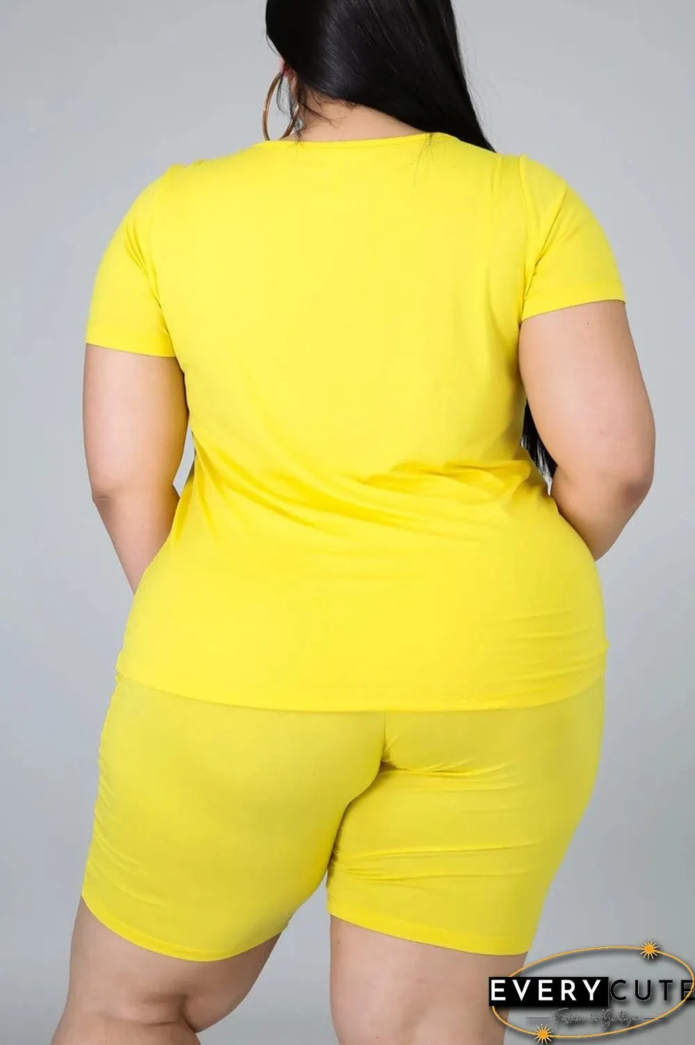 Fashion Casual Printed Plus Size Set