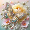 Diamond Painting -DIY Round Drill Butterfly(40x40cm)