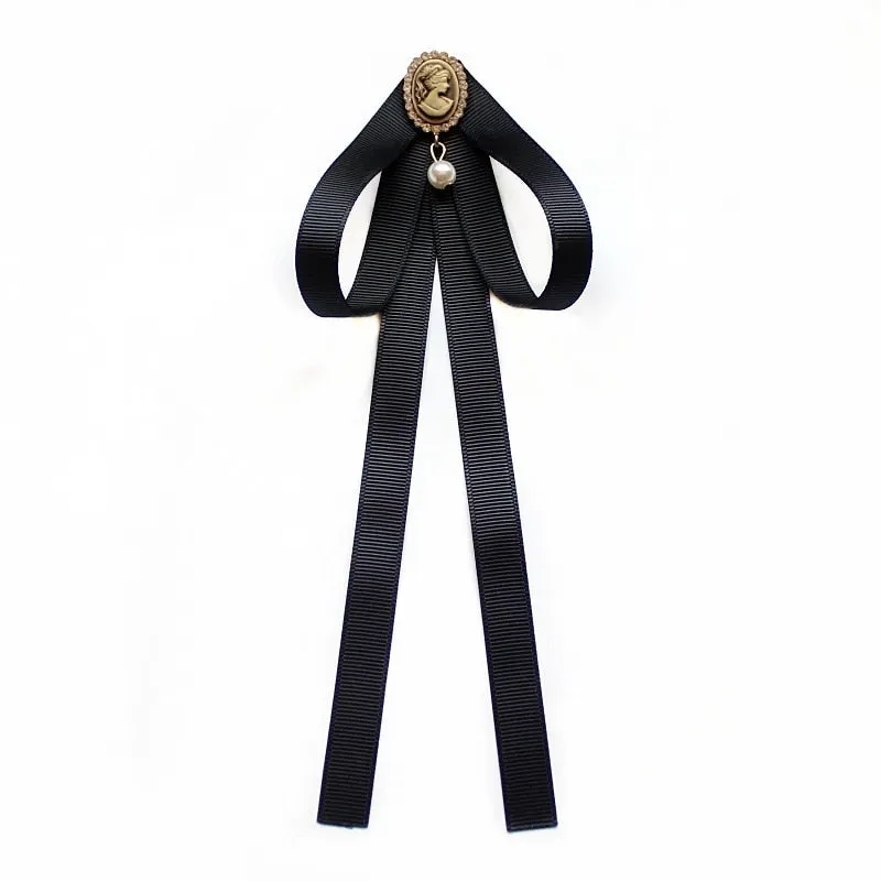 Hand-made Bow Tie Ladies Unisex Banking Stewardess Student Performs Career Korean White Shirt Black Bowtie Classic Trendy Gifts