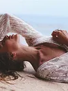 Shiny Spangle And Backless Long Sleeves Maxi Dresses
