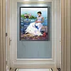 【Limited Stock Sale】(Big Size)White Beauty-Paint by Numbers Acrylic Painting 50*60CM